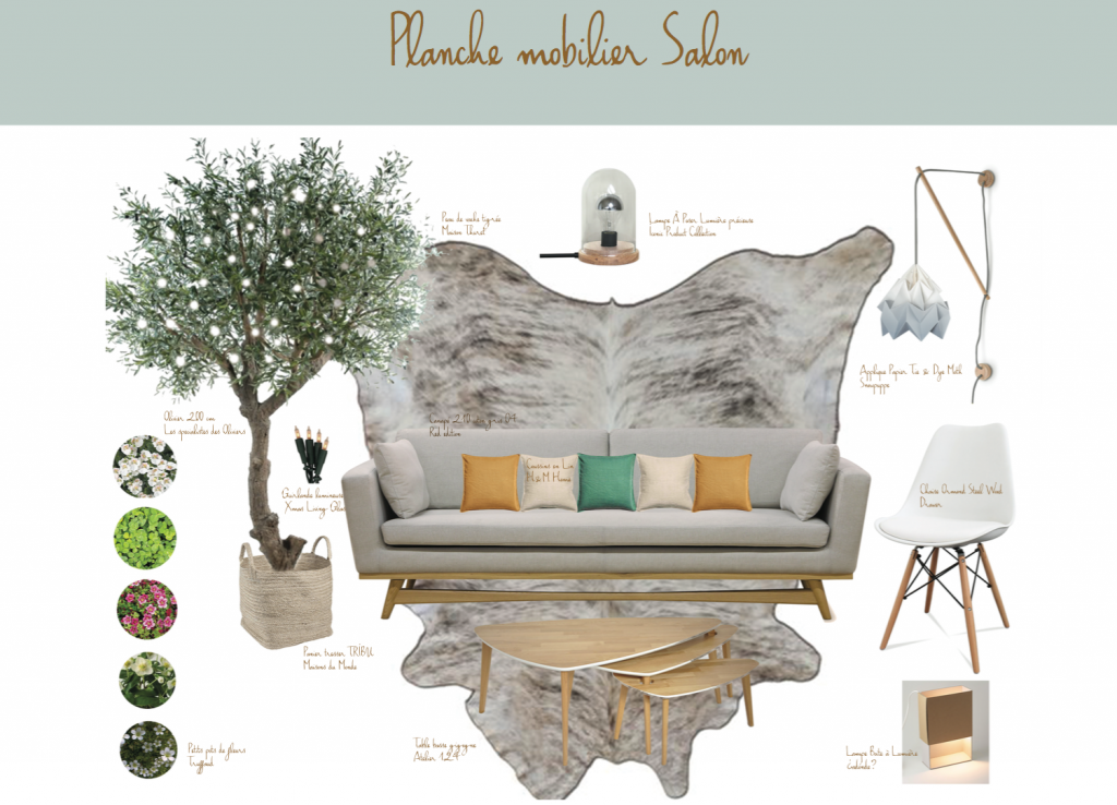 Planche mobilier decoration Aurore Deves